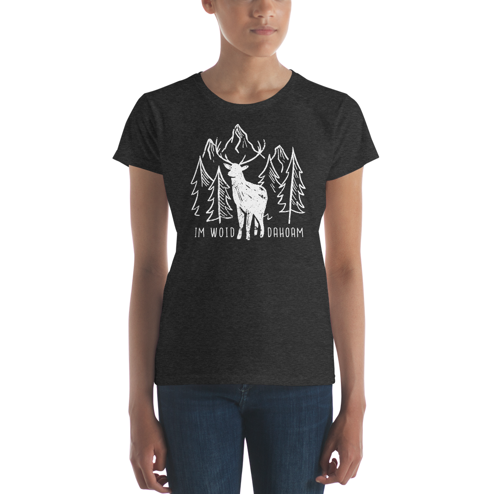 -IM WOID DAHOAM- Frauen Kurzärmeliges T-Shirt