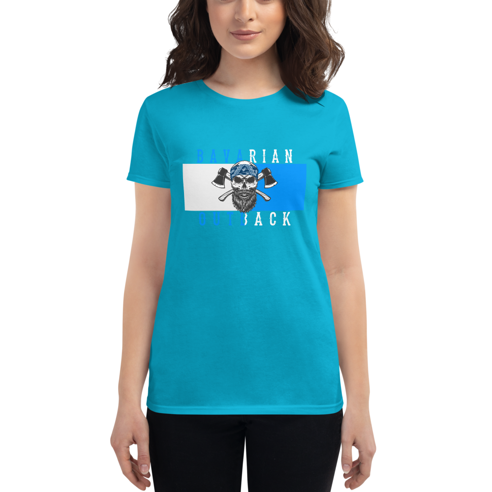 -BAVARIAN OUTBACK- Frauen Kurzarm T-Shirt