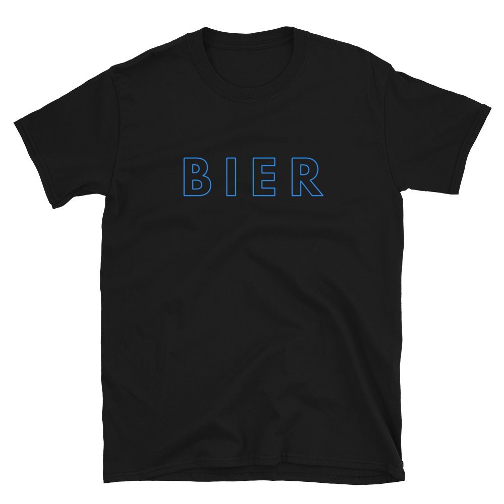 -BIER- Kurzärmeliges Unisex-T-Shirt