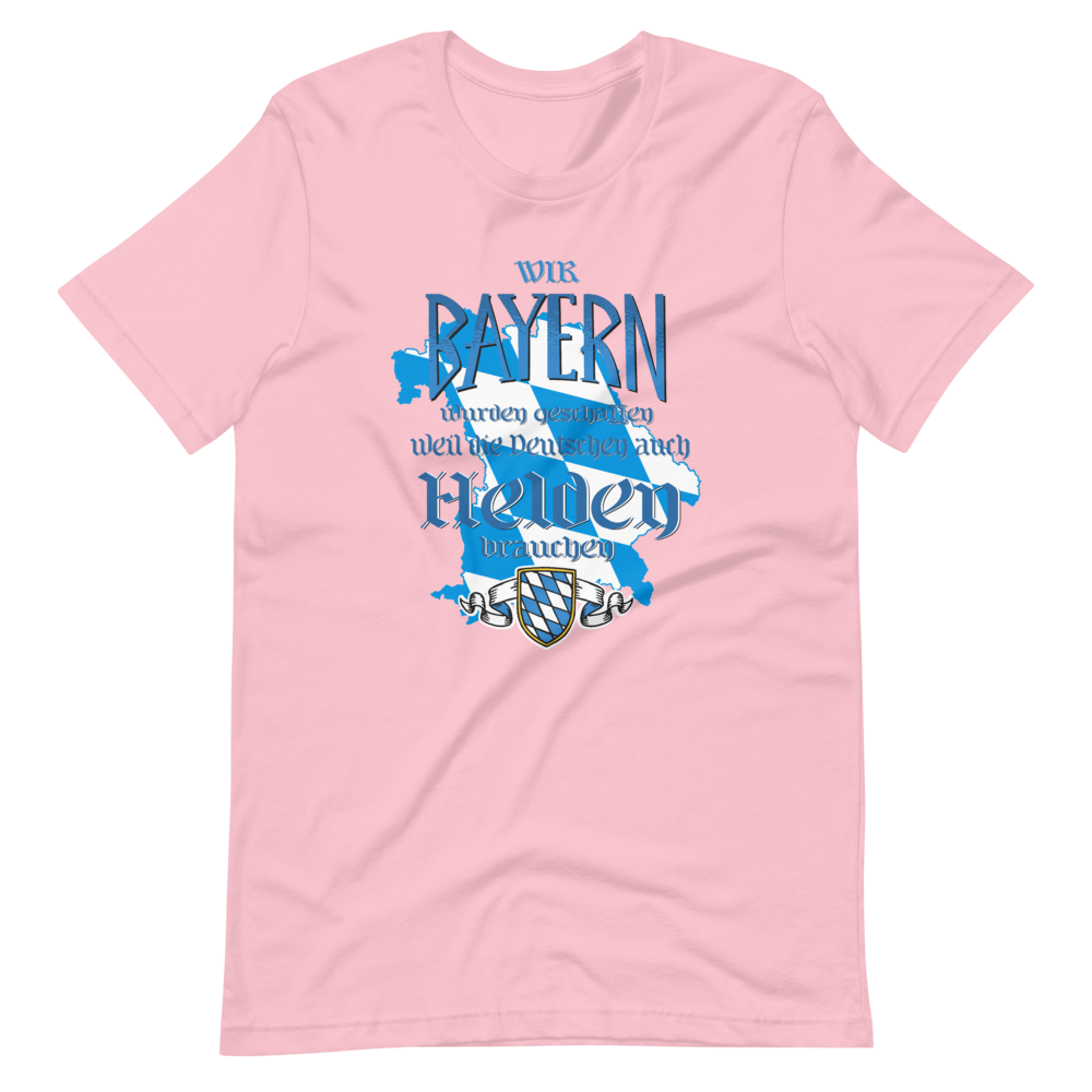 -Bayerische Helden- Kurzärmeliges Unisex-T-Shirt