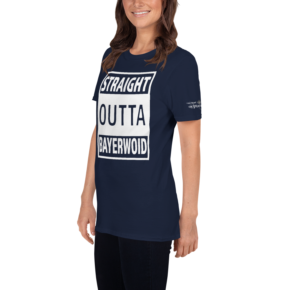 -STRAIGHT OUTTA BAYERWOID- Kurzarm-Unisex-T-Shirt