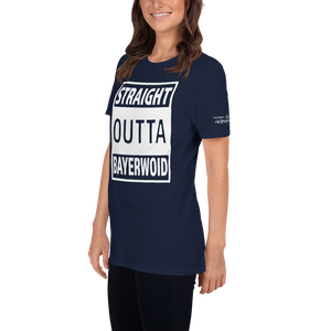 -STRAIGHT OUTTA BAYERWOID- Kurzarm-Unisex-T-Shirt