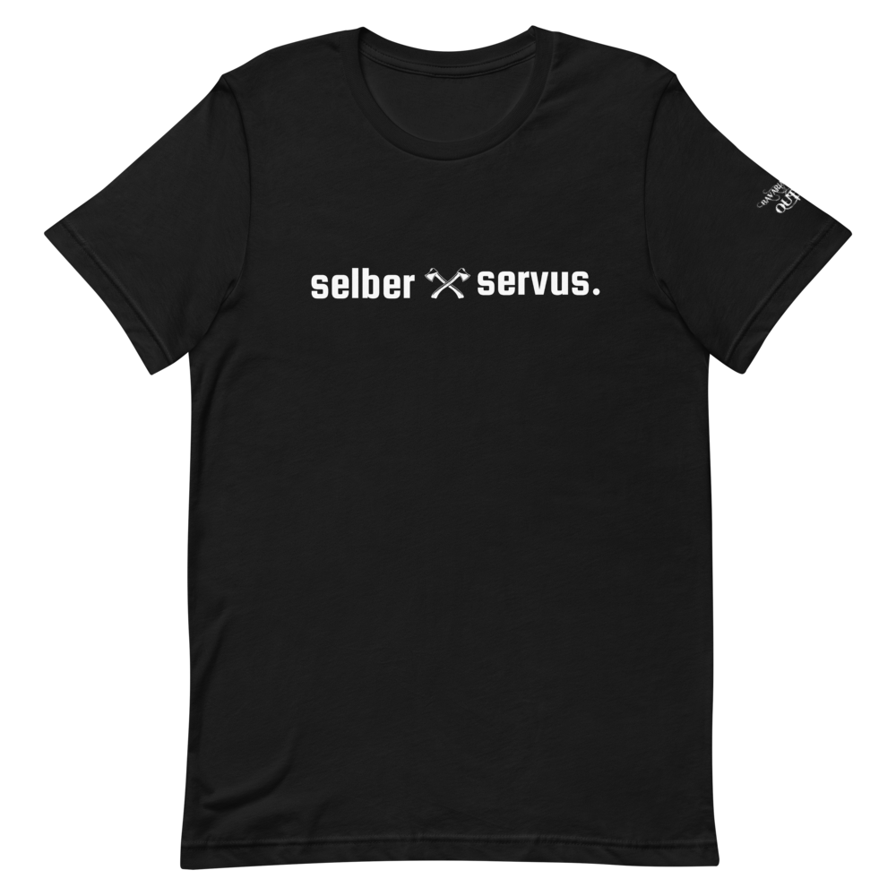 -selber servus- Kurzärmeliges Unisex-T-Shirt