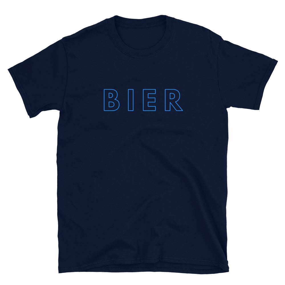 -BIER- Kurzärmeliges Unisex-T-Shirt