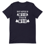 -WHAT HAPPENS IM WOID....-Kurzärmeliges Unisex-T-Shirt