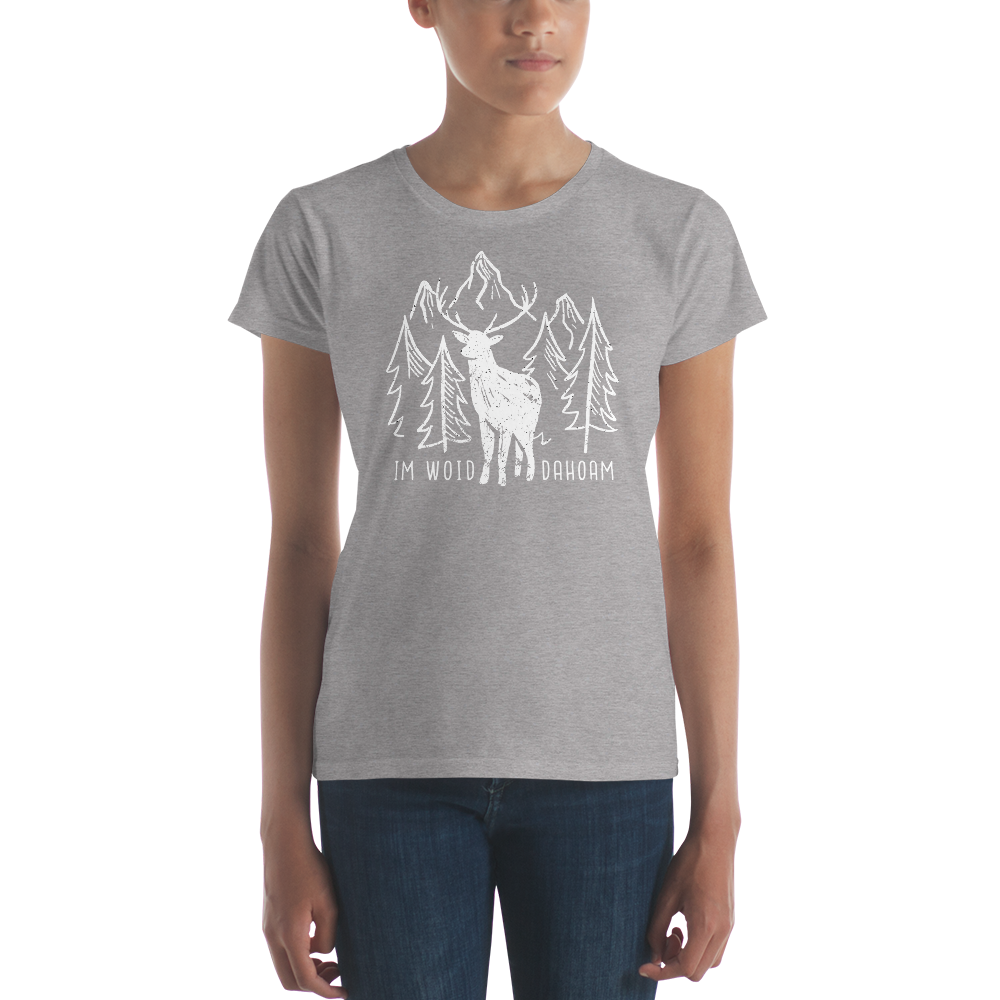 -IM WOID DAHOAM- Frauen Kurzärmeliges T-Shirt