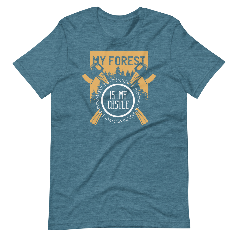 -MY FOREST IS MY CASTLE- Kurzärmeliges Unisex-T-Shirt