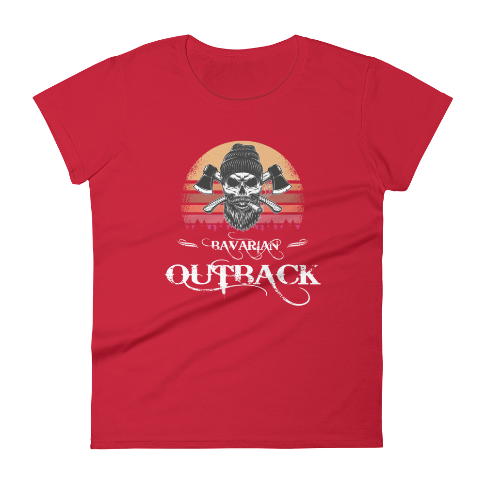 -BAVARIAN OUTBACK- Frauen Kurzarm T-Shirt