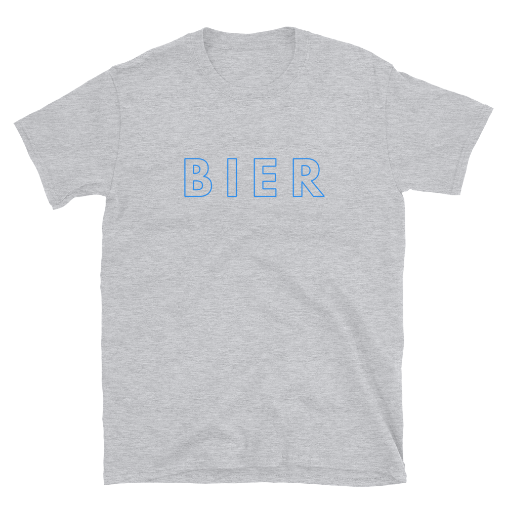 -BIER- Kurzärmeliges Unisex-T-Shirt