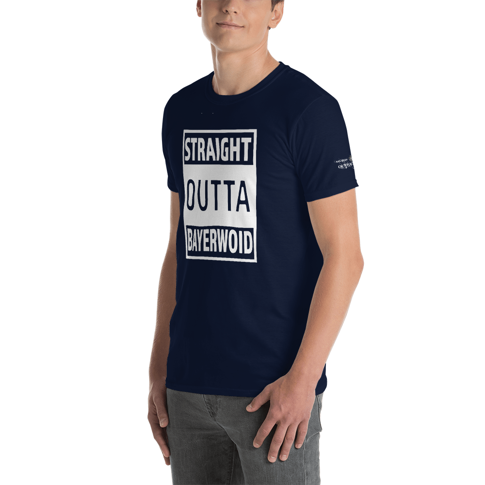 -STRAIGHT OUTTA BAYERWOID- Kurzarm-Unisex-T-Shirt