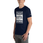 -STRAIGHT OUTTA BAYERWOID- Kurzarm-Unisex-T-Shirt