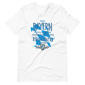 -Bayerische Helden- Kurzärmeliges Unisex-T-Shirt