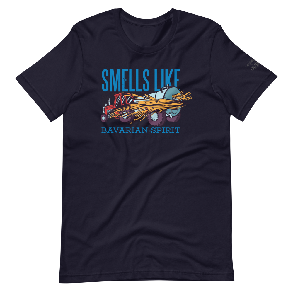 -SMELLS LIKE BAVARIAN SPIRIT- Kurzärmeliges Unisex-T-Shirt