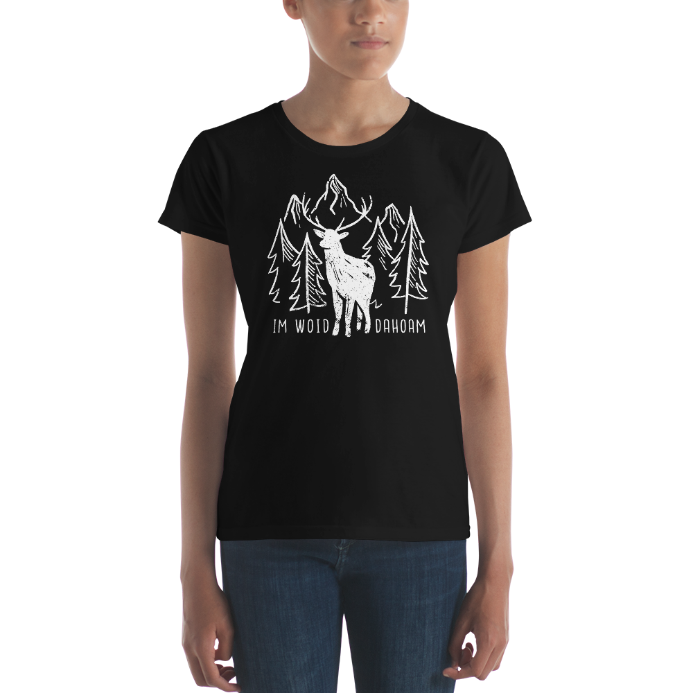 -IM WOID DAHOAM- Frauen Kurzärmeliges T-Shirt