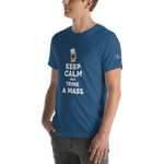 -KEEP CALM UND TRINK A MASS- Kurzärmeliges Unisex-T-Shirt