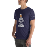 -KEEP CALM UND TRINK A MASS- Kurzärmeliges Unisex-T-Shirt