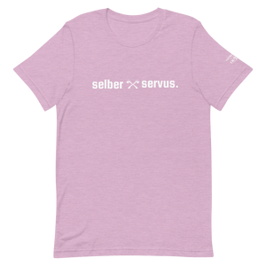 -selber servus- Kurzärmeliges Unisex-T-Shirt