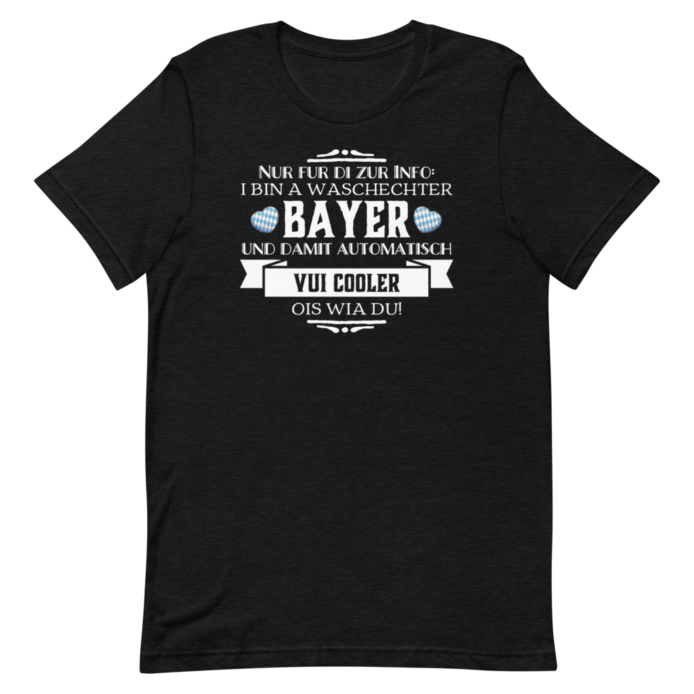 -WASCHECHTER BAYER- Kurzärmeliges Unisex-T-Shirt