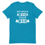 -WHAT HAPPENS IM WOID....-Kurzärmeliges Unisex-T-Shirt