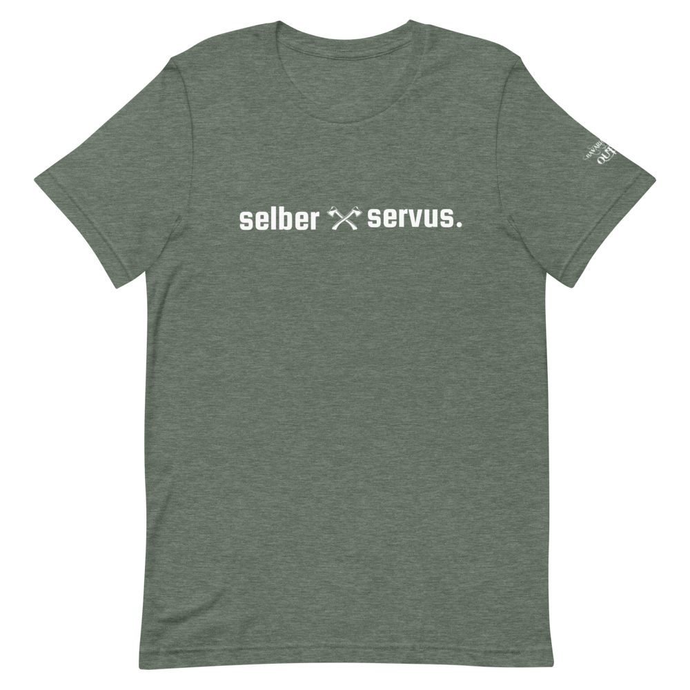 -selber servus- Kurzärmeliges Unisex-T-Shirt