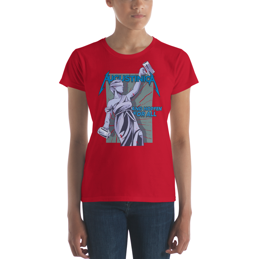 -AUGUSTINICA- Frauen Kurzärmeliges T-Shirt